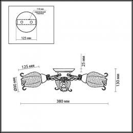 Потолочная люстра Odeon Light Ameli  - 2